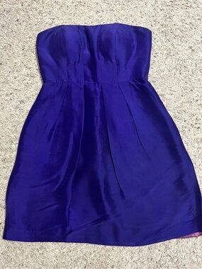 Silk Y2K Mini Strapless Dress Jenny Yoo